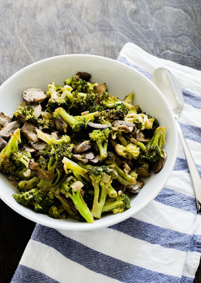 Sauteed Broccoli and Mushrooms