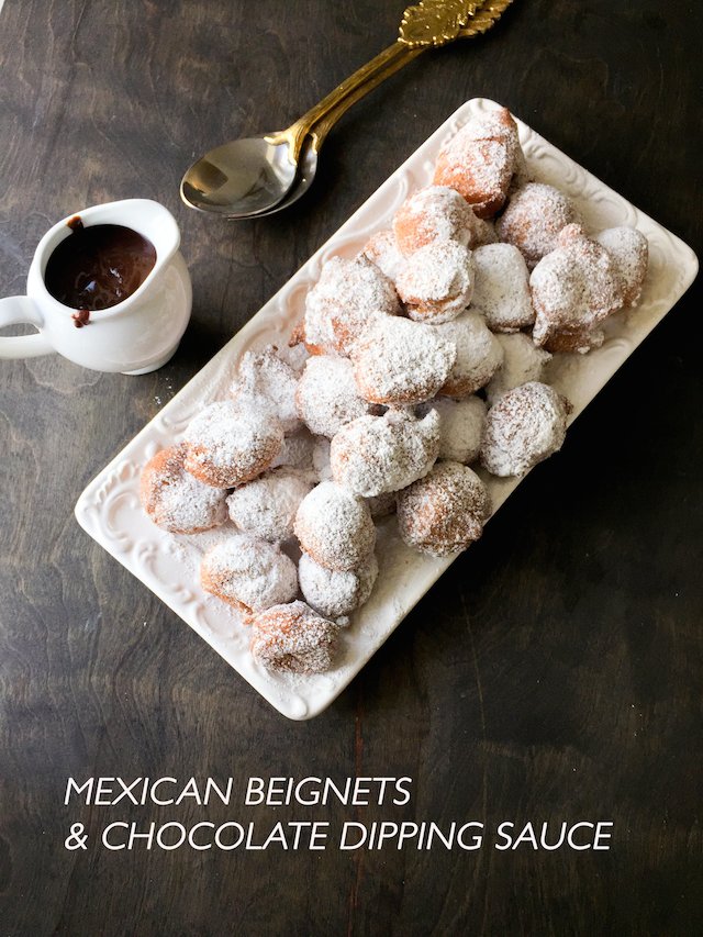 Mexican Beignets and Chocolate Sauce Recipe