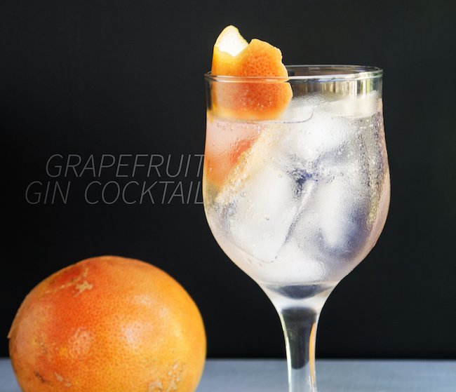 cocktail with gin and grapefruit