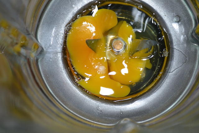 Eggs in a blender