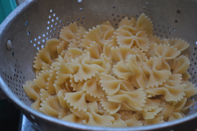 Cooked Farfalle Pasta