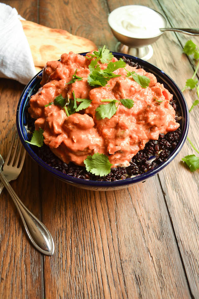 Chicken Tikka Masala with Forbidden Rice