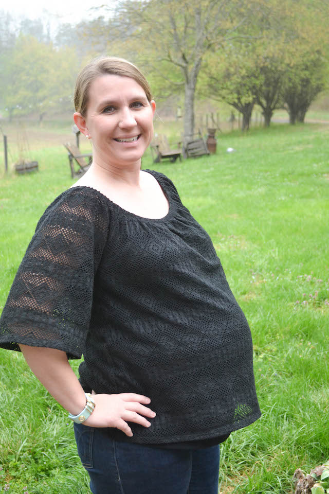 Eight Sixty Jeandra Crochet Lace Maternity Top