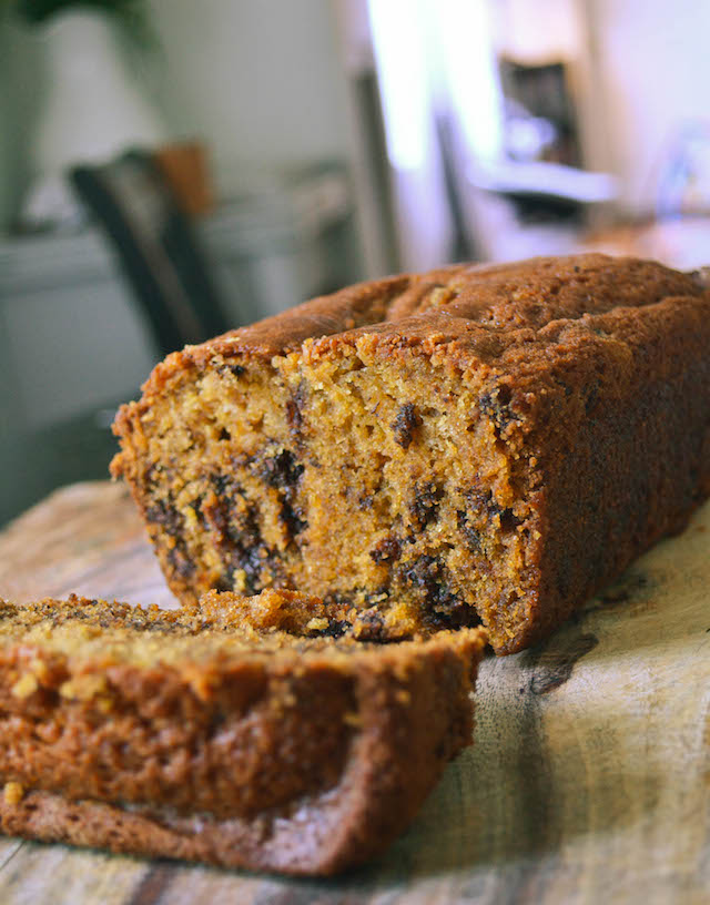 Pumpkin Chocolate Chip Bread