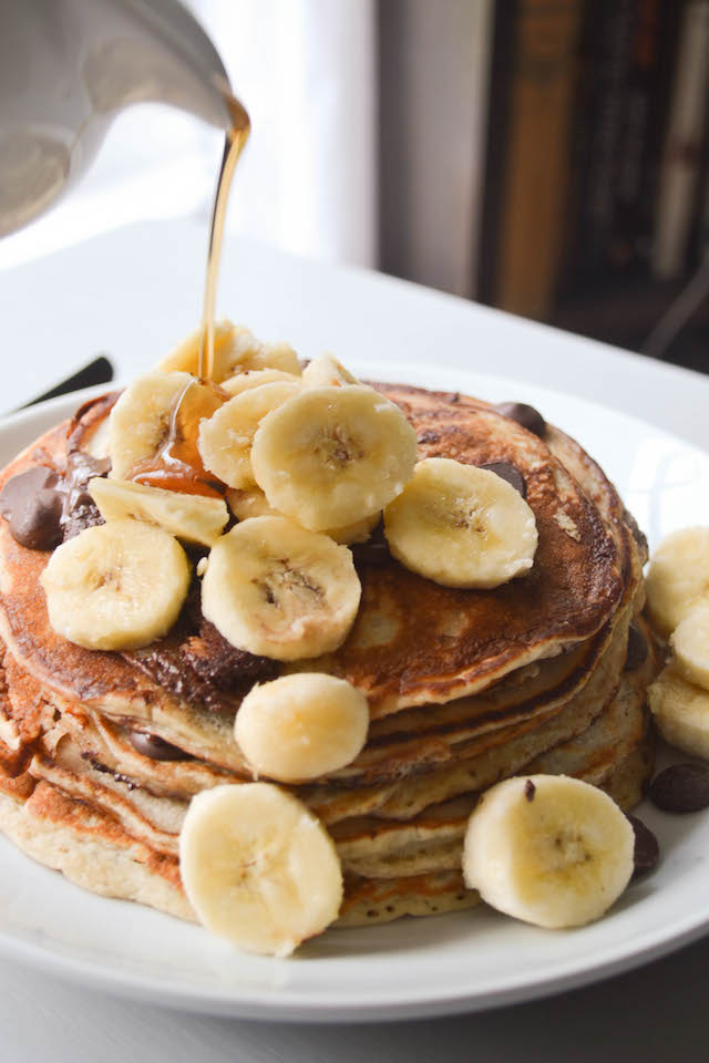 Maple Syrup and Banana Pancakes