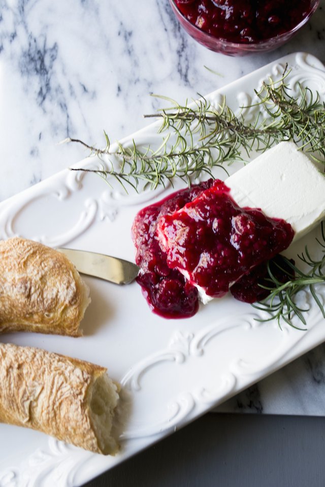 Chipotle Cranberry Sauce with Raspberry and Saison